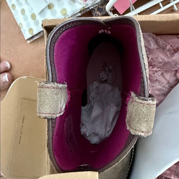 Ariat Women's Heeled Boots - Brown and Pink Embroidery - Picture 4 of 13